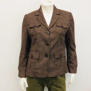 Pittarelli Design Chocolate Brown with Mocha Fleck Blazer